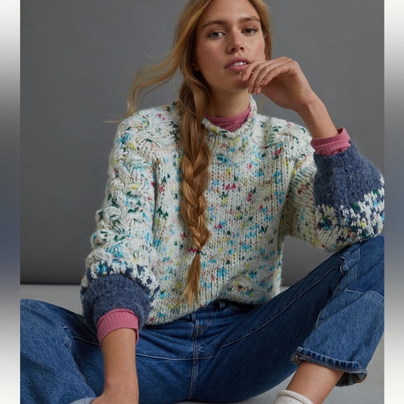 EUC Anthropologie Gaia knit sweater - Picture 2 of 9